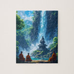 The Monks&#39; Tranquil Ascent Jigsaw Puzzle