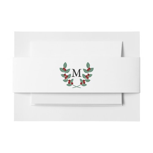The Monogram Berry Bush Wedding Collection Invitation Belly Band