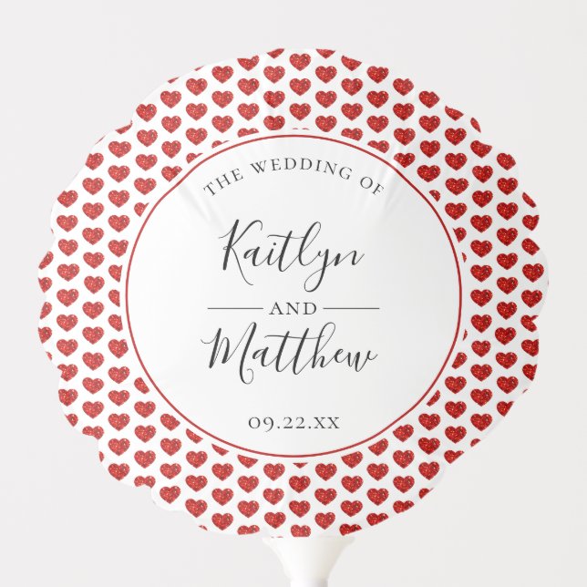 The Monogram Playing Card Wedding Collection Balloon (Front)