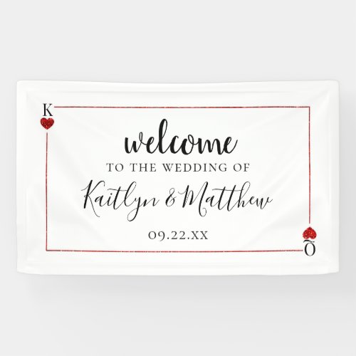 The Monogram Playing Card Wedding Collection Banner