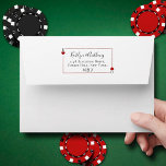 The Monogram Playing Card Wedding Collection Envelope<br><div class="desc">Celebrate in style with these modern and very trendy wedding envelopes. This design is easy to personalize with your return name and address making sending out your matching wedding invites, save the date & thank you cards quick and easy. The K & Q of hearts can either be left as...</div>