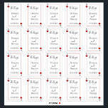 The Monogram Playing Card Wedding Collection Favor Sticker<br><div class="desc">Celebrate in style with these modern and very trendy wedding favor stickers. Each label measures 3.25" x 2.25" and there are 20 labels per sheet. The template is easy to personalise with your own wording and matching items can be found in the collection.</div>