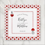The Monogram Playing Card Wedding Collection Favor Tags<br><div class="desc">Celebrate in style with these stylish and very trendy wedding tags. This design is easy to personalize with your special event wording and your guests will be thrilled when they see these fabulous tags.</div>