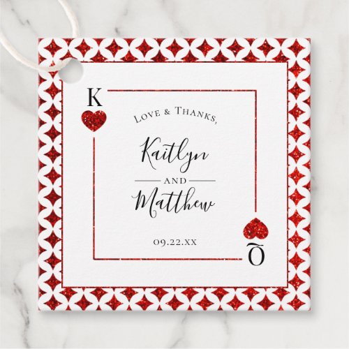 The Monogram Playing Card Wedding Collection Favor Tags