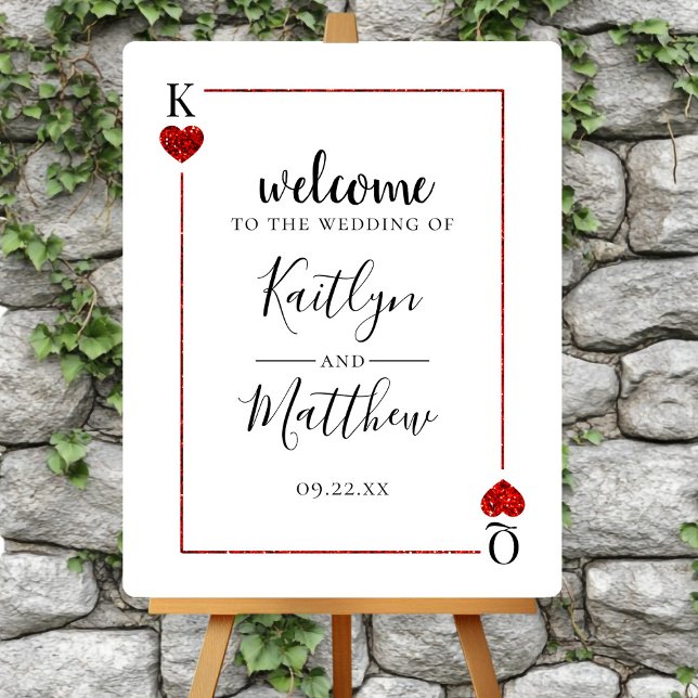 The Monogram Playing Card Wedding Collection Foam Board (Creator Uploaded)