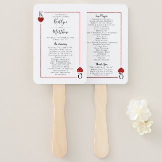 The Monogram Playing Card Wedding Collection Hand Fan