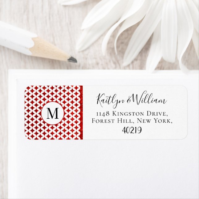 The Monogram Playing Card Wedding Collection Label (Insitu)