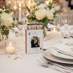 The Monogram Playing Card Wedding Collection Matchboxes
