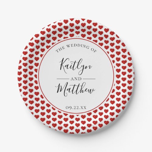 The Monogram Playing Card Wedding Collection Paper Plates
