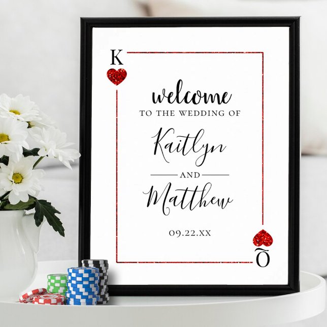 The Monogram Playing Card Wedding Collection Poster (Creator Uploaded)