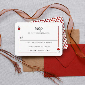 The Monogram Playing Card Wedding Collection RSVP