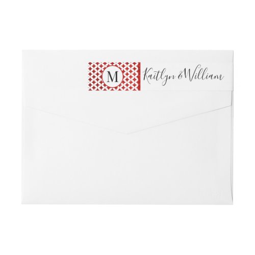 The Monogram Playing Card Wedding Collection Wrap Around Label