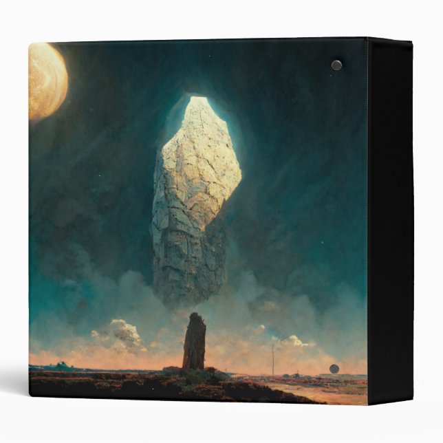 The Monolith 3 Fantasy Sci-Fi 3 Ring Binder (Back/Spine)