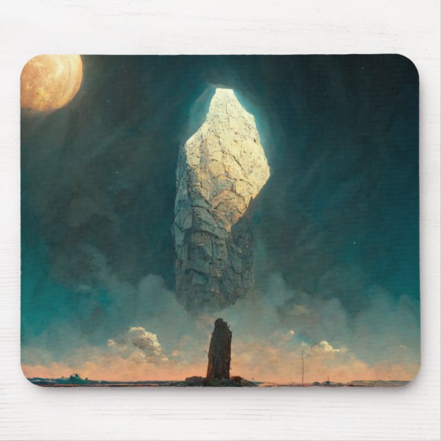 The Monolith 3 Fantasy Sci-Fi Mouse Pad (Front)