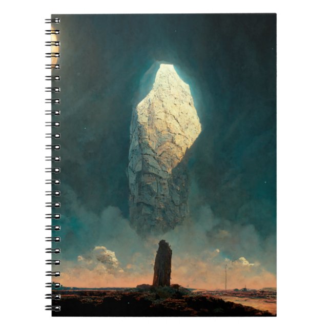The Monolith 3 Fantasy Sci-Fi Notebook (Front)