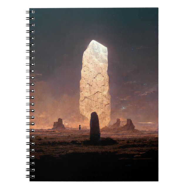 The Monolith 4 Fantasy Sci-Fi Notebook (Front)