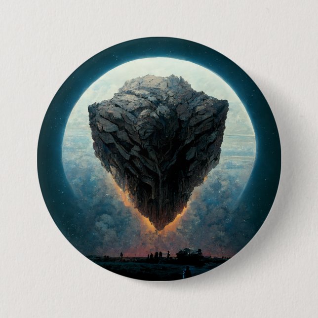 The Monolith Fantasy Sci-Fi Art Button (Front)