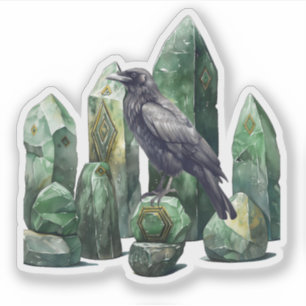 The Monoliths of the Odin Crow Sticker