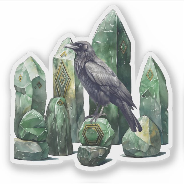 The Monoliths of the Odin Crow Sticker (Front)