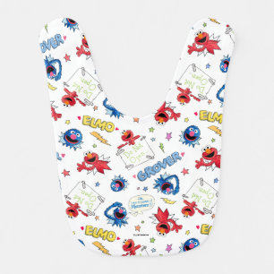 The Monster at the End of This Story Pattern Baby Bib
