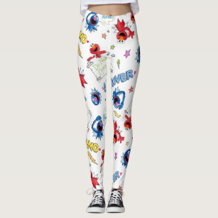 cookie monster running leggings