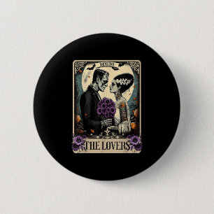 The Monster Frankenstein And Bride The Lovers Taro Button