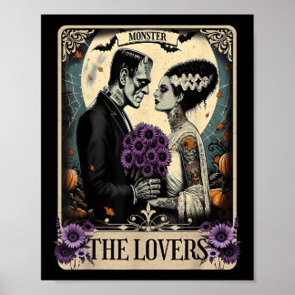 The Monster Frankenstein And Bride The Lovers Taro Poster