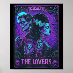 The Monster Frankenstein And Bride The Lovers Taro Poster