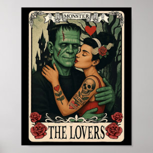 The Monster Frankenstein And Bride The Lovers Taro Poster