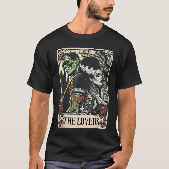 The Monster Frankenstein And Bride The Lovers Taro T-Shirt (Front)