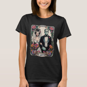 The Monster Frankenstein And Bride The Lovers Taro T-Shirt