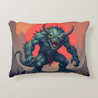 The Monster Green Pillow