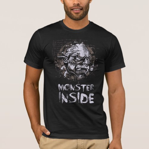 The Monster Inside T_Shirt Design 