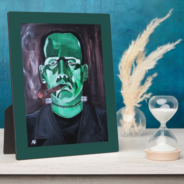 The Monster Painting by Alfred Fox Plaque (Side)