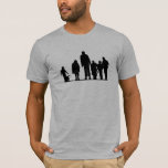 The Monster Squad T-Shirt<br><div class="desc">The classic silhouette shot of the squad walking in the distance with Frankenstein's Monster in 1987 classic cult horror The Monster Squad.</div>