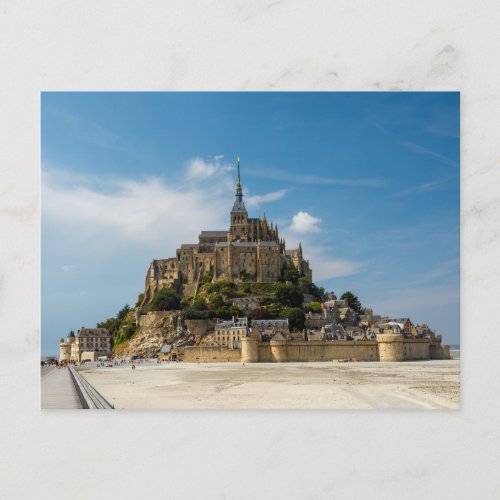The Mont Saint Michel in Normandy postcard