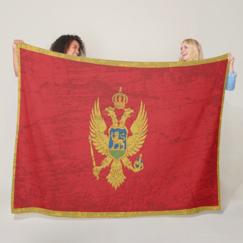 The Montenegro Flag _ A Tapestry of Montenegrin Fleece Blanket