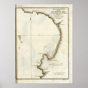 The Monterey Bay and peninsula Poster