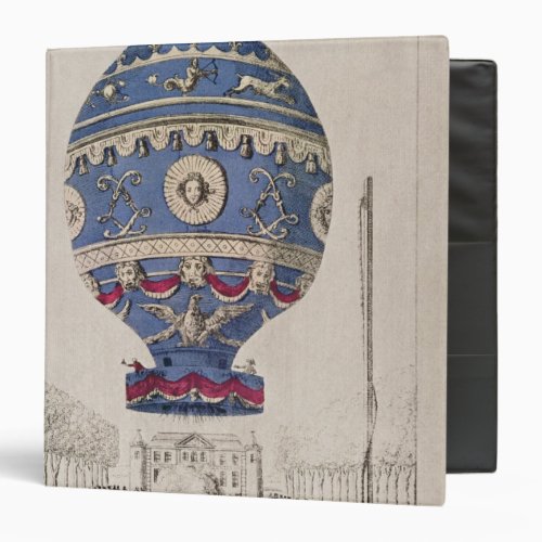 The Montgolfier Brothers Balloon Experiment 3 Ring Binder