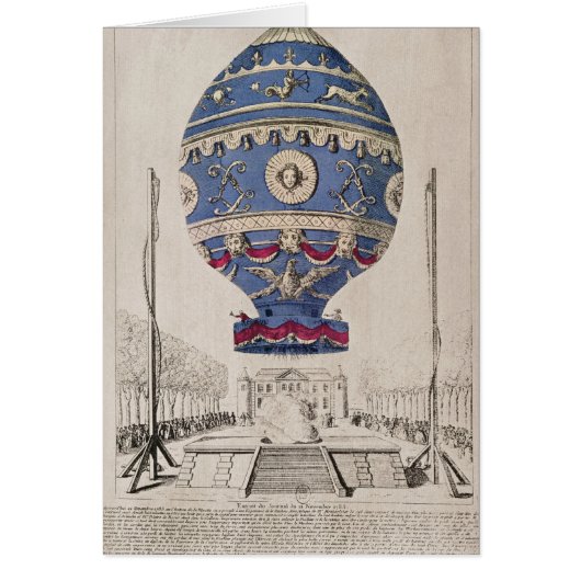 The Montgolfier Brothers' Balloon Experiment Cards (Front)