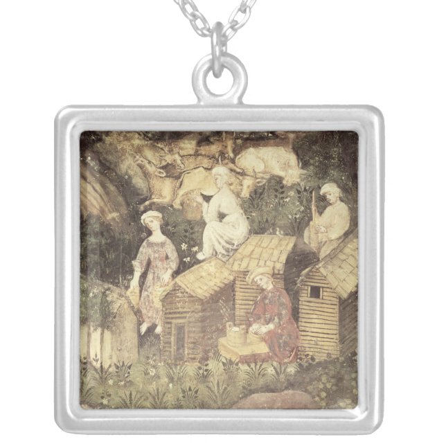 The Month of June Silver Plated Necklace (Front)