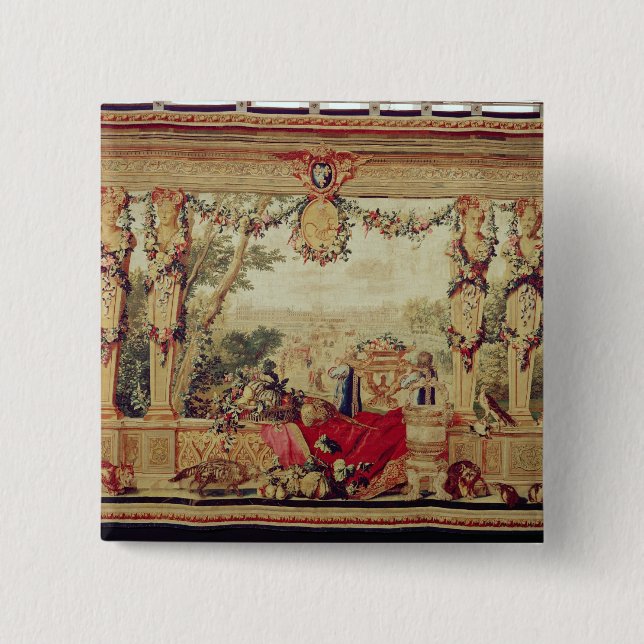 The Month of October/ Chateau of the Tuileries Pinback Button (Front)