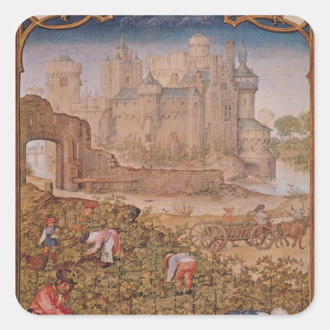 The Month of September Square Sticker (Front)