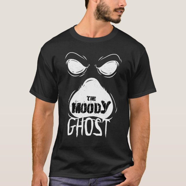 The Moody Ghost Spooky Halloween Matching Family C T-Shirt (Front)