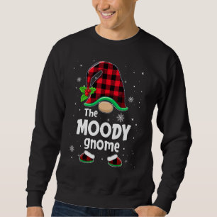 The Moody Gnome Buffalo Plaid Christmas Matching F Sweatshirt
