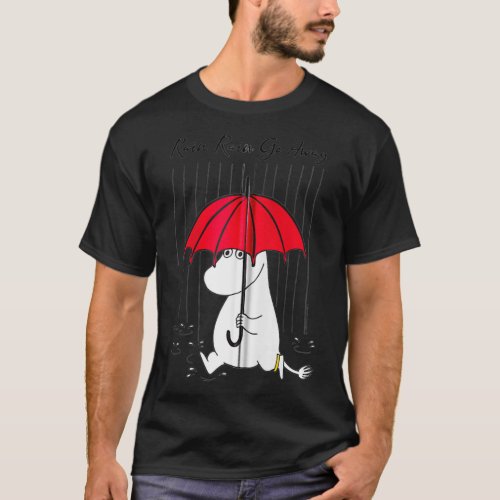 The Moomins Rain Rain Go Away Zip  T_Shirt