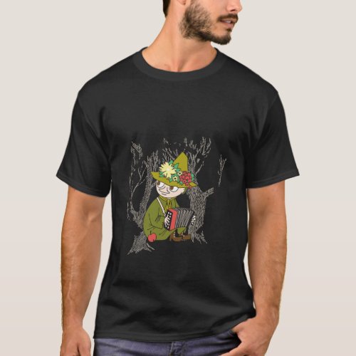 The Moomins Snufkin With Accordion T_Shirt