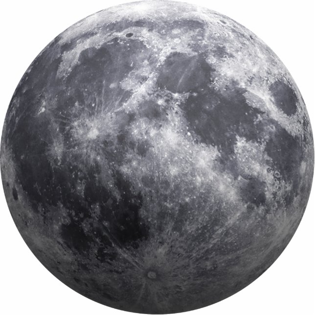 The Moon - 3D Effect Statuette (Front)