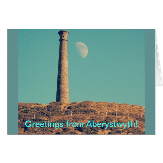 The Moon and a Tower: Aberystwyth Cards (Front Horizontal)