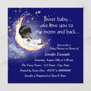 The Moon and Back Baby Shower Invitation